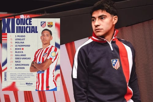 ¡No más banca! Obed Vargas será TITULAR ante Barcelona tras múltiples suplencias con Atlético