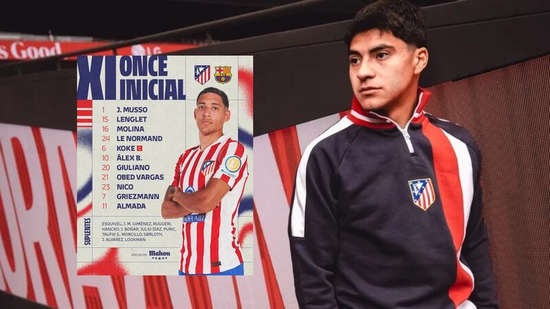 ¡No más banca! Obed Vargas será TITULAR ante Barcelona tras múltiples suplencias con Atlético