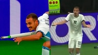 Jugador de Israel es EXPULSADO tras polémico festejo, simulando un arma con el banderín (VIDEO)