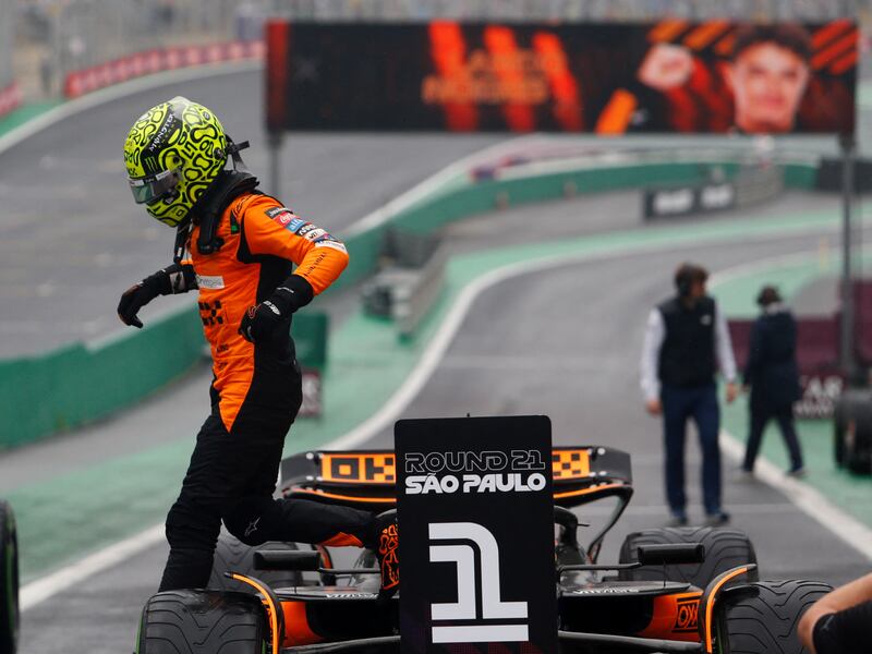 ¡Drama y caos! Lando Norris se lleva accidentada Sprint en Brasil e incrementa ventaja por el campeonato