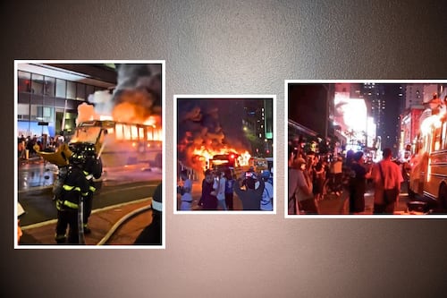 Caos en sede mundialista: festejo por los Knicks en NY deja un camión quemado y un herido de bala