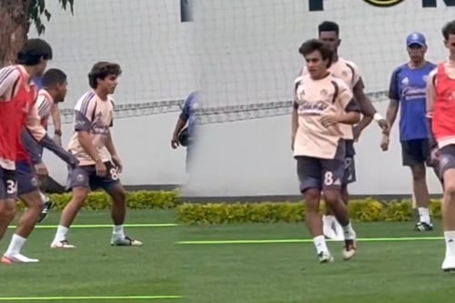 ¡Usando el 8 de Fidalgo! Carlos Álvarez tuvo primer entrenamiento con el América (VIDEO)