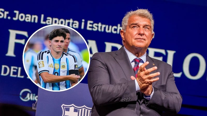 Presidente del Barcelona avisa al Atlético de Madrid que oferta por Julián Álvarez ‘no es ilimitada’