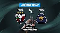 Atlante vs Pumas: DÓNDE VER en vivo en TV, online y horario, Jornada 12 Liga MX Apertura 2026
