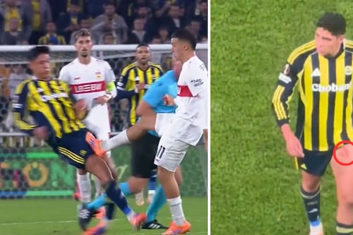 Edson Álvarez recibió brutal plancha en victoria del Fenerbahçe sobre Stuttgart (VIDEO)