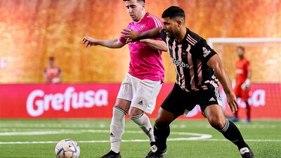 El delantero argentino debutó con gol, pero falló su tiro en la tanda de penales.