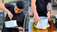 Es mejor futbolista que repostero: Alexis Vega volteó su flan napolitano ¡y se le deshizo! (VIDEO)
