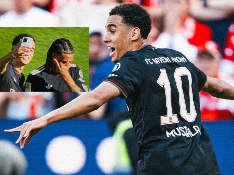 Michael Olise le PINTÓ DEDO a Musiala y no quiso celebrar que Bayern remontó un 3-0 para ganar 3-4