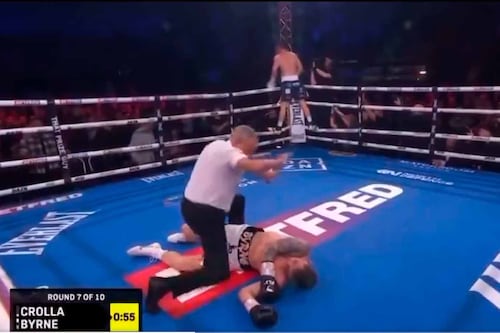 ¡Bestial nocaut! Boxeador Glenn Byrne sufre hemorragia cerebral que acabaría su carrera (VIDEO)