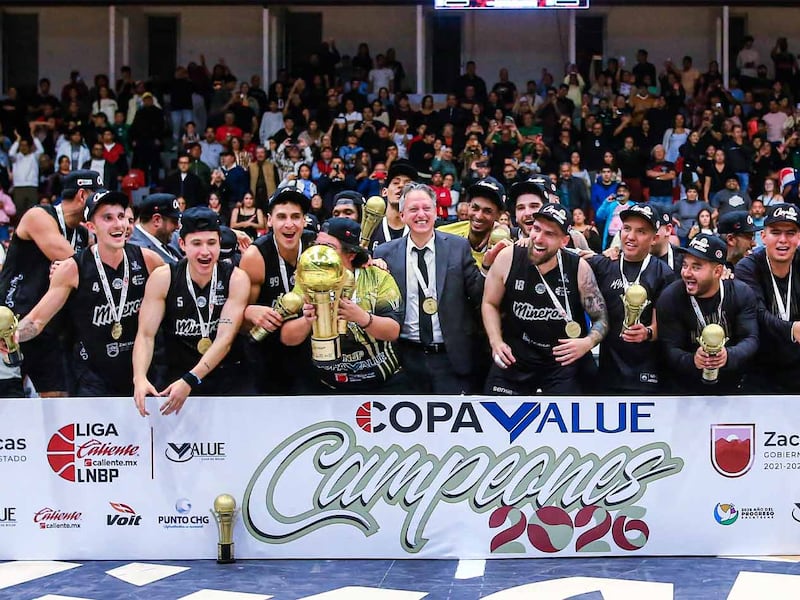 Mineros de Zacatecas es campeón de la Copa Value 2026 de la LNBP; vencieron a Astros de Jalisco