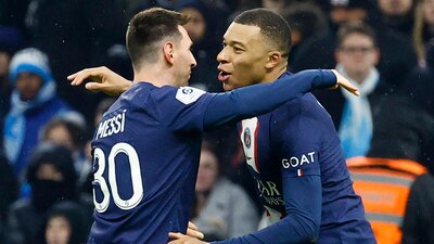 Messi llegó a 700 goles de nivel de clubes y Kylian Mbappé empató a Edinson Cavani como máximo anotador en la historia del PSG