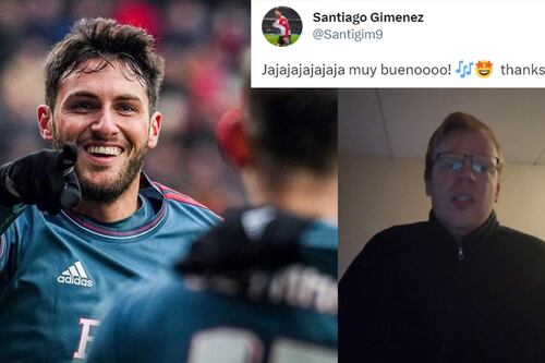 Santi Giménez se maravilla con canción en español que le compuso aficionado holandés