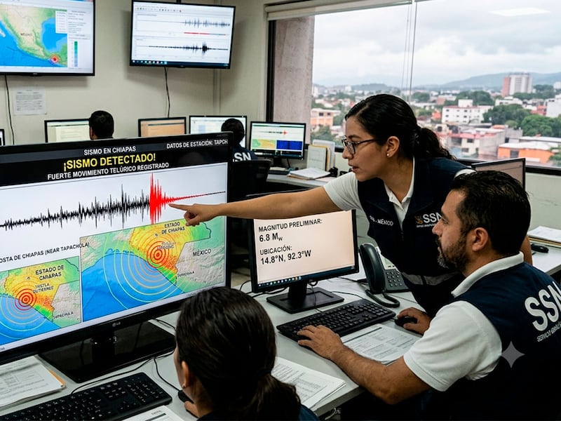 Reportan sismo en Chiapas hoy 17 de Julio, ¿por qué no sonó alerta sísmica en CDMX si fue de 7.4?