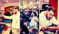 ¡SANTIMANÍA en Italia! Gimenez y REFUERZOS del Milan APAPACHAN a fans con firma de autógrafos (VIDEO)