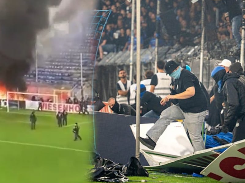 INCENDIARON parte del estadio y reportan 85 HERIDOS: Mannheim vs Kaiserslautern se salió de control