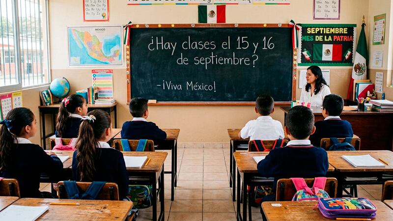 ¿Hay suspensión de clases tanto el 15 como el 16 de Septiembre? Esto dice el calendario oficial de la SEP