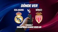 Real Madrid vs Mónaco EN VIVO hoy: Dónde ver en TV, online y hora Jornada 7 UEFA Champions League 2025-26