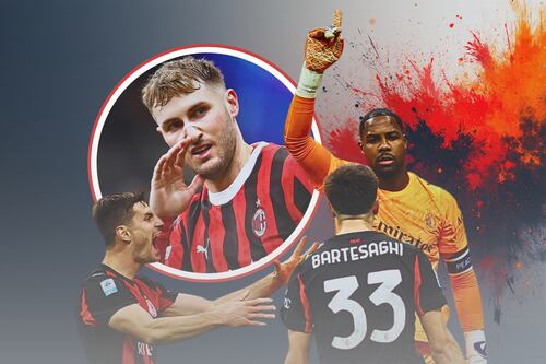 Con ausencia por lesión de Santi Gimenez, Milan VENCE a la Roma y APRIETA la cima de la Serie A