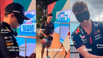 Verstappen dominó a Checo en la prueba de adivinar circuitos a ciegas.