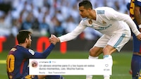 Cristiano Ronaldo dedica MENSAJE a Messi tras la muerte de su papá: ‘Un abrazo... mantente fuerte’