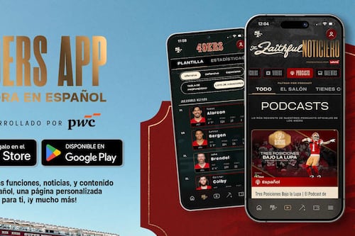 ¡Innovando! Los San Francisco 49ers lanzan nueva app apoyada con Inteligencia Artificial