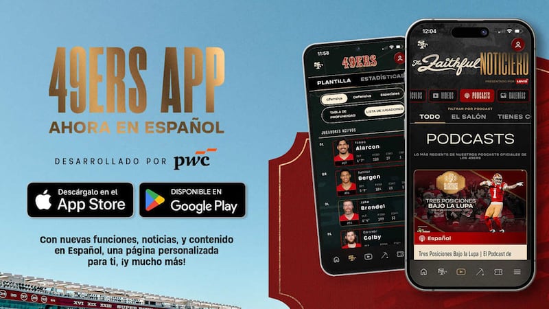 ¡Innovando! Los San Francisco 49ers lanzan nueva app apoyada con Inteligencia Artificial