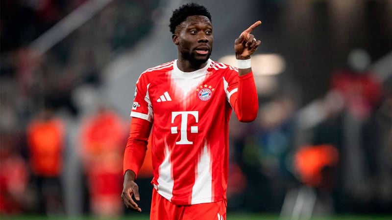 Alphonso Davies vuelve a lesionarse con el Bayern Munich; segunda en 2026 y a 3 meses del Mundial