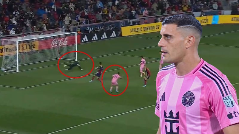 Messi NO lo podía creer: Le puso MEDIO GOL a Germán Berterame y no fue ni a portería (VIDEO)