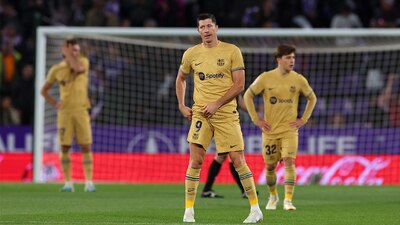 Lewandowski anotó el único gol para Barcelona.