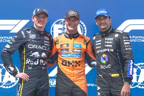Lando Norris se queda la pole position del GP de Las Vegas; Max Verstappen saldrá segundo