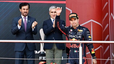 Checo se dijo contento con su segundo lugar.