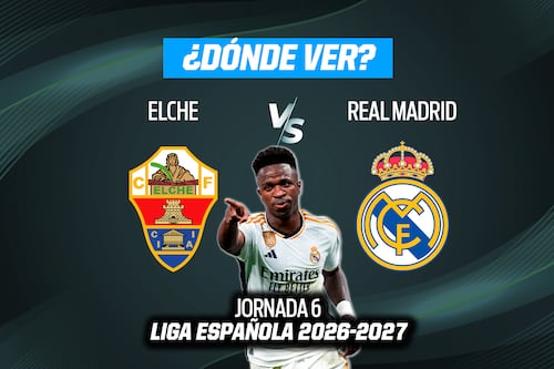 Elche vs Real Madrid EN VIVO: Dónde ver en TV, online y hora, LaLiga de España 2026-27