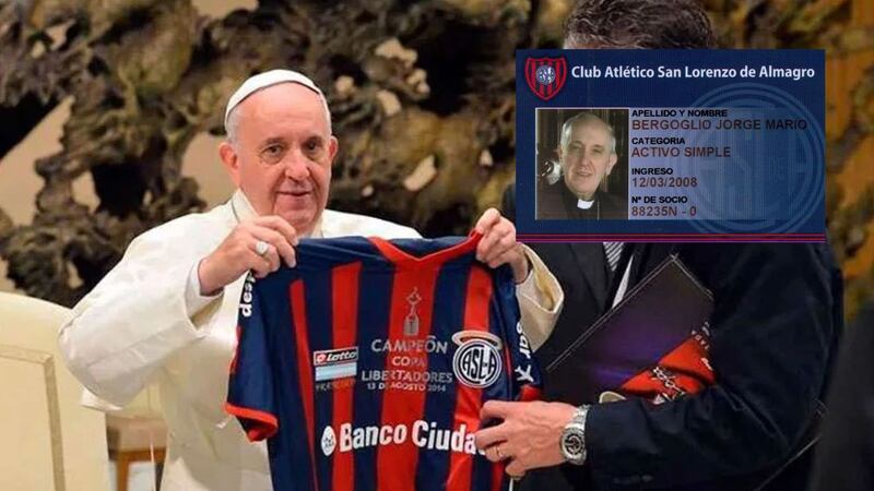 El Papa Francisco tenía un número de socio de San Lorenzo que se vuelve coincidencia tras su muerte
