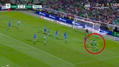 Santos marcó 3 goles en 10 minutos ante Cruz Azul